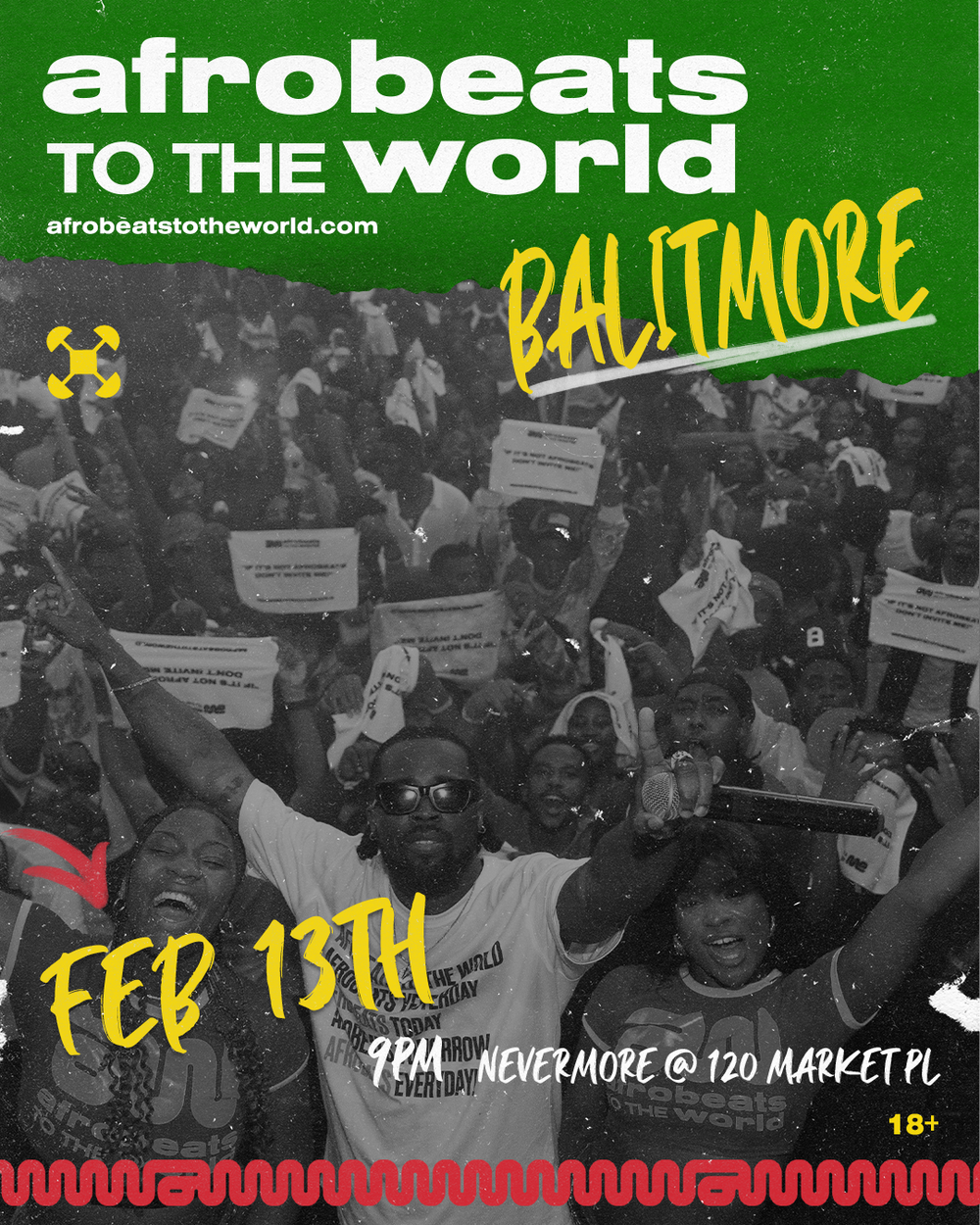 Afrobeats to the World - Baltimore promotional graphic