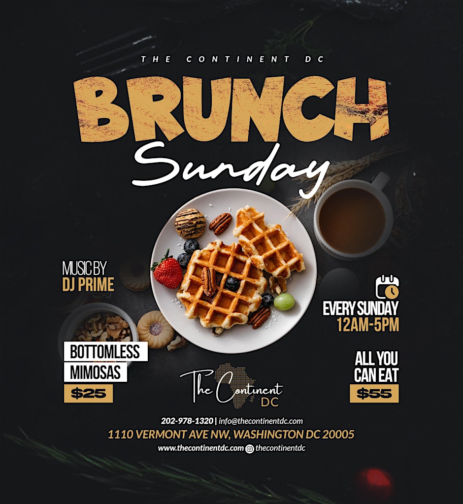 Black Stars Brunch @ The Continent DC. promotional graphic