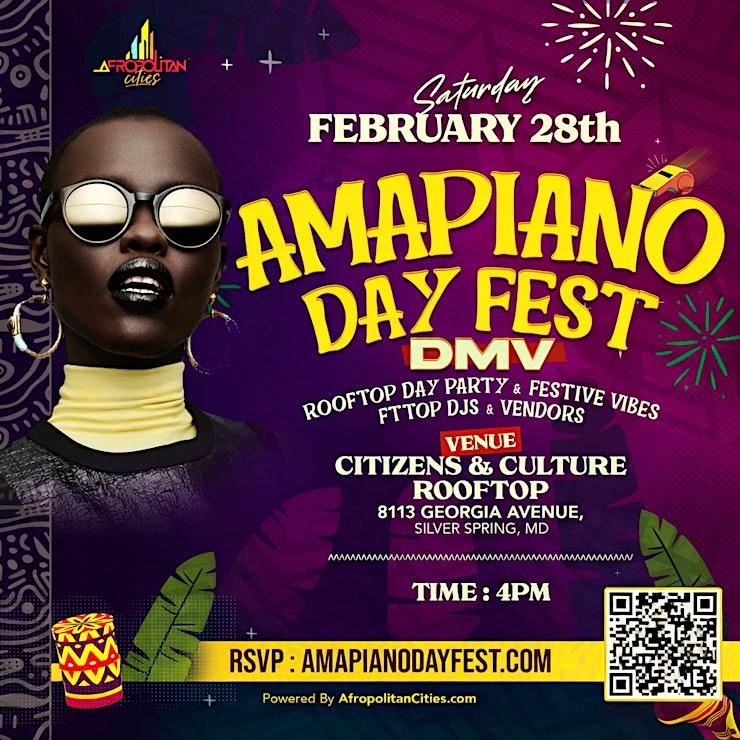 DMV Amapiano Day Fest - The Clash of South & West Africa promotional graphic
